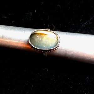 107 NWT Labradorite gemstone crystal 925 silver ring size 8.5 free shipping sale